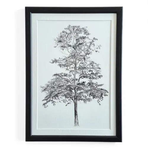 Ağaç Teknik Kalem Fine Art Baskı
