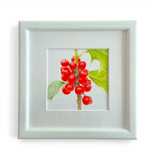 Fırça Çalısı Suluboya Fine Art Baskı