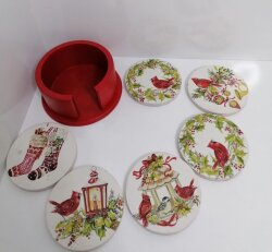 Yılbaşı Bardak Altlığı - 2